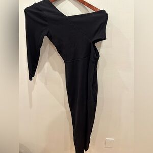 Black One-Shoulder Dress